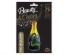 BandC Champagne Cheers, Pezsgős üveg fólia lufi 76 cm