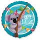 Koala Happy Birthday Party fólia lufi 46 cm (WP)