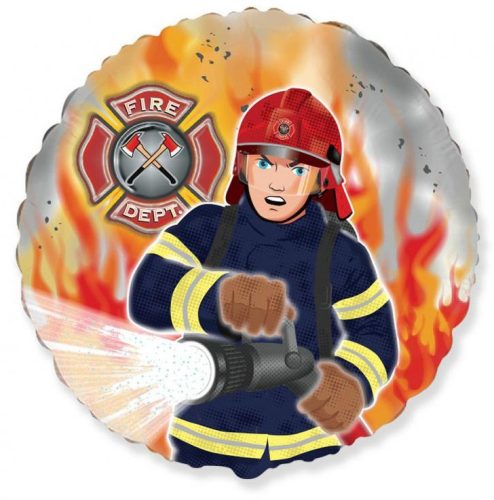 Tűzoltó Fireman fólia lufi 46 cm (WP)