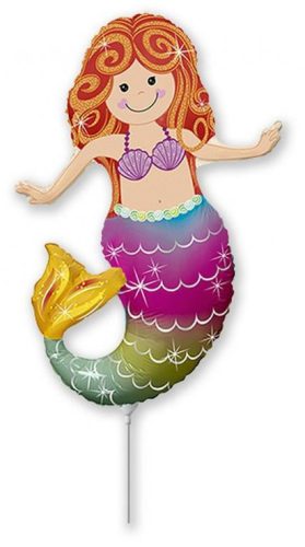 Mermaid, Sellő fólia lufi 36 cm