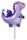 Sárkány Lilac fólia lufi 36 cm (WP)