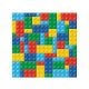 Lego mintázatú Colorful Bricks szalvéta 20 db-os 33x33 cm