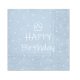 Happy Birthday Kék Light Blue szalvéta 20 db-os 33x33 cm