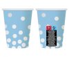 Pöttyös Silver Dots Blue papír pohár 6 db-os 270 ml