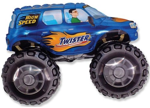 Twister Car Blue, Autó fólia lufi 61 cm (WP)