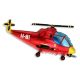 Helicopter Red, Helikopter fólia lufi 36 cm (WP)
