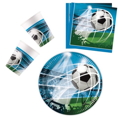 Focis Soccer Fans party szett 36 db-os 20 cm-es tányérral