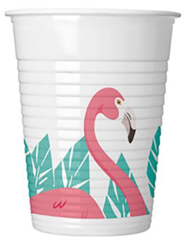 Flamingó Pink műanyag pohár 8 db-os 200 ml