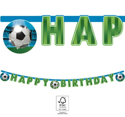 Focis Soccer Fans Happy Birthday felirat FSC 2 m