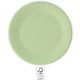 Unicolour Pastel Mint, Zöld papírtányér 8 db-os 23 cm FSC