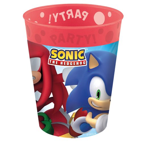 Sonic a sündisznó Sega micro prémium műanyag pohár 250 ml