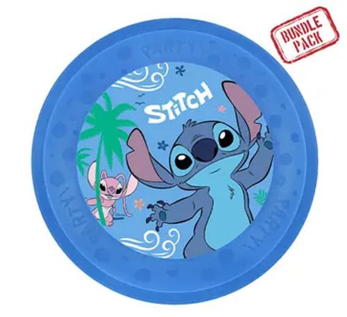 Disney Lilo és Stitch, A csillagkutya Angel micro prémium műanyag lapostányér 4 db-os szett 21 cm