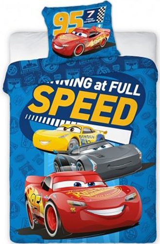 Disney Verdák Full Speed gyerek ágyneműhuzat 100×135cm, 40×60 cm