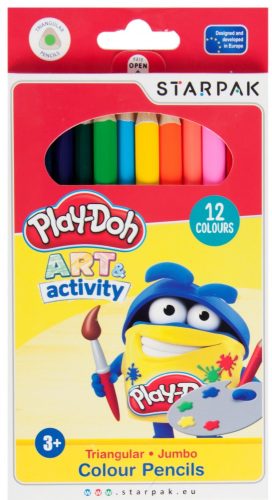 Play-Doh Jumbo háromszögletű színes ceruza 12 db-os