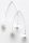 Victoria Ezüst színű fehér gyöngyös, köves fülbevaló